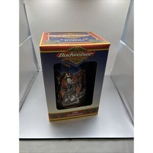 1999 Budweiser 20th Anniversary Holiday Beer Stein Mug -‎  w/COA -